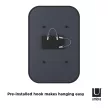 UMBRA HUB RECTANGLE 1014801-040 Fekete lekerekített sarkú fali tükör