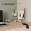 UMBRA WOODY DESK 1015612-045 Fekete-natúr fa vicces asztali fényképtartó keret
