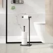 UMBRA CAPPA 1015897-040 Fekete wc kefe és wc papír tartó állvány