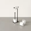 UMBRA CAPPA 1015897-040 Fekete wc kefe és wc papír tartó állvány