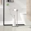 UMBRA CAPPA 1015897-410 matt ezüst wc kefe és wc papír tartó állvány