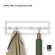 UMBRA CUBIKO 1016881-660 fehér kabátakasztó fogas