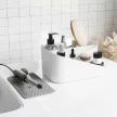 UMBRA GLAM 1016972-677 Fehér-sötétszürke piperetartó fürdőszobai rendszerező szett