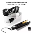 UMBRA GLAM 1016972-677 Fehér-sötétszürke piperetartó fürdőszobai rendszerező szett