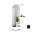 UMBRA HUBBA 1017062-378 titánium falnak dönthető íves tükör