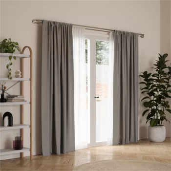 UMBRA MIDNIGHT 1017290-1001 nikkel ezüst állítható hosszúságú teleszkópos dupla függönykarnis