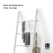 UMBRA LEANA 1017445-660 fehér falnak dönthető létra szobainas