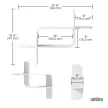 UMBRA MONTAGE SHELF 1017571-660 fehér designer fali polc