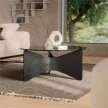 UMBRA MADERA 1018611-040 fekete kerek dohányzóasztal