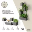 UMBRA CUBIKO 4db-os 1018767-040 fekete fali kaspó szett
