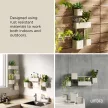 UMBRA CUBIKO 1018767-1313 homokszínű fali kaspó szett