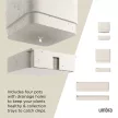 UMBRA CUBIKO 1018767-1313 homokszínű fali kaspó szett