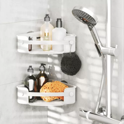 UMBRA FLEX 1021299-660 fehér fürdőszobai sarokpolc
