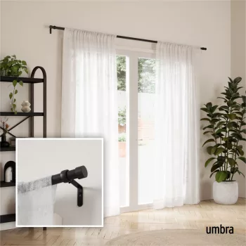 UMBRA CAPPA 1021410-038 matt fekete állítható teleszkópos függönykarnis