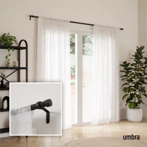 UMBRA CAPPA 1021410-038 matt fekete állítható teleszkópos függönykarnis