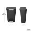 UMBRA BRIM 1021550-047 fekete pedálos szemetes kuka