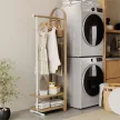 UMBRA BELLWOOD COAT RACK 1022523-668 fehér-natúr fa ruhaállvány