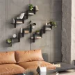 UMBRA MONTAGE METAL 1022611-040 fekete designer fali polc szett