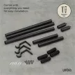 UMBRA ZEN 1022628-038 fekete moduláris függönykarnis