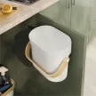 UMBRA BELLWOOD COMPOST 1022634-668 fehér-natúr fa hordozó füles konyhai komposztgyűjtő