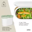 UMBRA BELLWOOD COMPOST 1022634-668 fehér-natúr fa hordozó füles konyhai komposztgyűjtő
