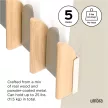 SALOON natúr fa-homok színű kihajtható fali fogas akasztó