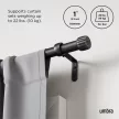 UMBRA CLEO 1022959-038 fekete állítható függönykarnis