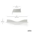 UMBRA SURF WALL 1023282-1313 homokszínű designer fali polc szett