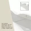 UMBRA SURF WALL 1023282-1313 homokszínű designer fali polc szett