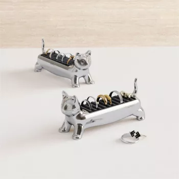 UMBRA ALI CAT 1023419-158 krómozott gyűrűtartó cica figura