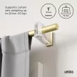 UMBRA FLUTE 1023440-240 arany színű állítható teleszkópos függönykarnis