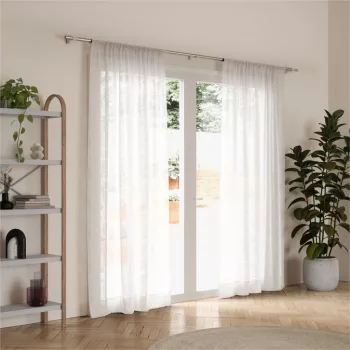 UMBRA FLUTE 1023440-411 ezüst színű állítható teleszkópos függönykarnis