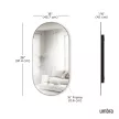 UMBRA HUBBA PILL 1023468-104 Sárgaréz ovális fali tükör