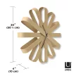 UMBRA RIBBON 118071-390 Természetes fa fali óra
