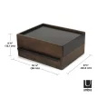 UMBRA STOWIT 290245-048 Fekete-dió ékszertartó doboz