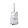 ZOOLA CAT ezüst színű polírozott tömör fém gyűrűtartó cica figura