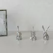 ZOOLA ELEPHANT ezüst színű polírozott tömör fém gyűrűtartó elefánt figura