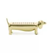 DACHSIE arany fém gyűrűtartó tacskó figura