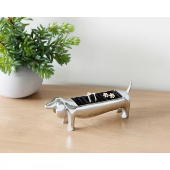 UMBRA DACHSIE 299245-158 Króm gyűrűtartó tacskó figura