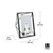 UMBRA PRISMA 313015-040 Fekete térhatású fali és asztali 3d képkeret