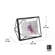 UMBRA PRISMA 313016-040 Fekete térhatású fali és asztali 3d képkeret