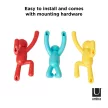UMBRA BUDDY 318165-022 sárga-kék-piros fali akasztó figura
