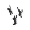 UMBRA BUDDY 318165-040 Fekete fali akasztó figura