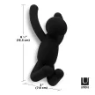 UMBRA BUDDY 318165-040 Fekete fali akasztó figura