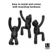 UMBRA BUDDY 318165-040 Fekete fali akasztó figura