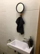 UMBRA HUB MIRROR HOOK 318410-045 fekete tükrös fali akasztó