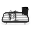 SINKIN DISH fekete 36x28cm-es mosogató medencébe helyezhető edényszárító csepegtető