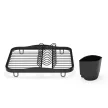 SINKIN DISH fekete 36x28cm-es mosogató medencébe helyezhető edényszárító csepegtető