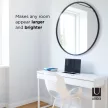 UMBRA HUB 94 358370-040 Fekete kerek tükör