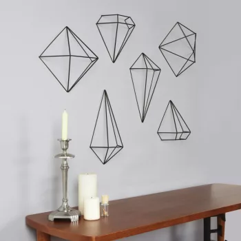 UMBRA PRISMA WALL 470520-040 fekete 3d faldekoráció